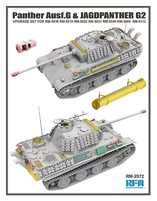 RYEFIELD MODEL RFM RM-2072 1/35 Upgrade Set For Panther Ausf.G & Jagdpanther G2 • $24.68