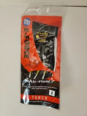 E-Force Torch Weapon Raquetball Left Hand Glove Yellow & Black Size SM NEW • $11.50