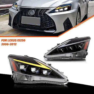 $499.99 • Buy LED Headlights For Lexus IS250 IS350 ISF 2006-2013 Animation Front Lamps