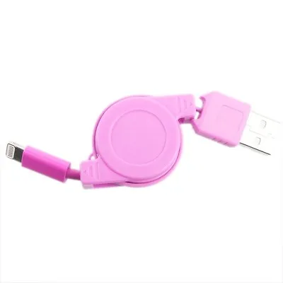 Retractable USB Cable For Apple IPhone 7 6S 6 5 5S 5C IPad Air Data Charger Lead • £3.56