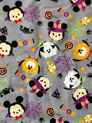 Tsum Tsum Halloween Fabric Cotton Flannel Material Disney Mickey Minnie By Yard • $7.99