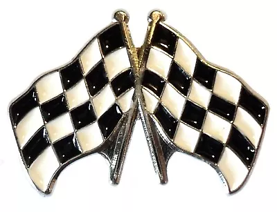 Chequered Flag Motorsport Badge For F1 Karting Speedway Banger Racing Or BTCC • £3.79