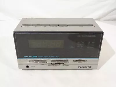 Panasonic RC-6610D Accu-Set Alarm Clock AM/FM Radio Base Unit Only No Speakers • $24.99