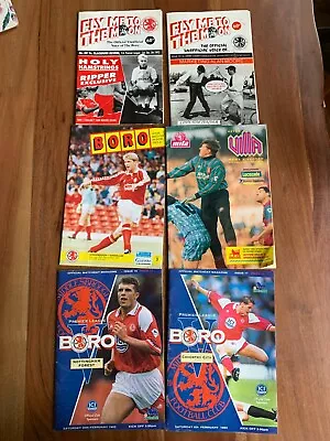 Middlesbrough Football Club Programmes Early 1990's • £10