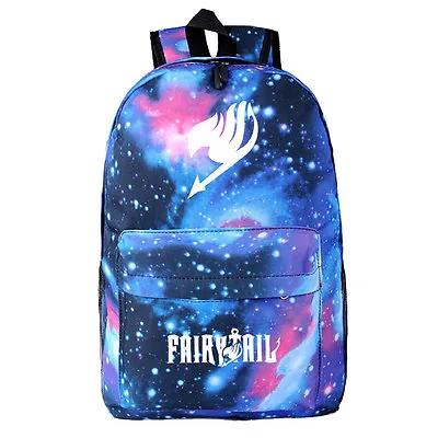 Anime Fairy Tail Canvas Backpack Shoulder Bag School Bag Cosplay Prop Gift • £17.99