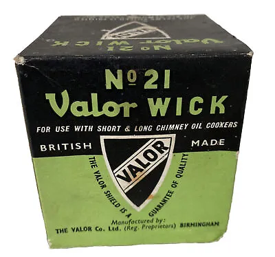 VALOR WICK No 21  For Use With Short & Long Chimney Oil Cookers New/Old Stock. • £28.99