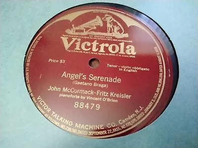 Victrola 89103 S/S - John McCormack - Frtiz Kreisler - Angel's Serenade E+ • $5