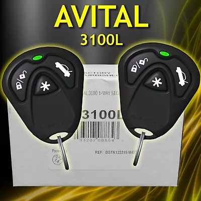 Avital 3100l Keyless Entry Trunk Release Car Alarm Security System Starter Kill • $22.96