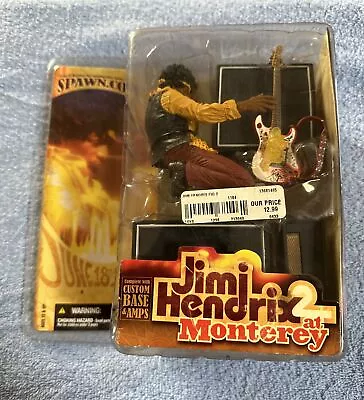 Toys McFarlane Jimi Hendrix 2 At Monterey Super Stage Figure Fender Guitar • $49.99