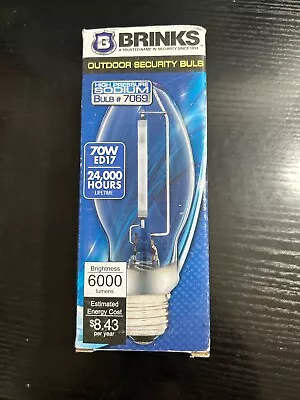 NIB Brinks #7069 Metal Halide Outdoor Security Light Bulb 70W 6000 Lumens • $8.99