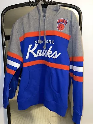 Authentic Mitchell & Ness New York Knicks Embroidered HWC Retro Hoodie • $99