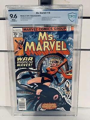 Ms. Marvel #16 Cbcs 9.6 Nm+ 1st Mystique Raven Darkholme In Cameo 1978 Newsstand • $244.99