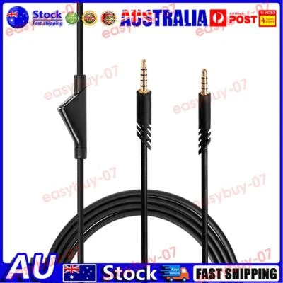 $11.84 • Buy AU Gaming Headset Audio Cable With Mute Button 2m For Logitech Astro A10 A40