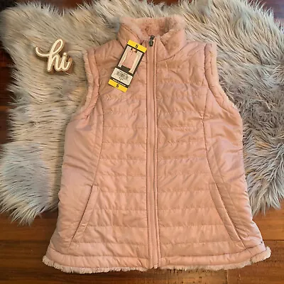 Nicole Miller Womens Vest Pink Blush Reversible Puffer Size Small S New • $20.99