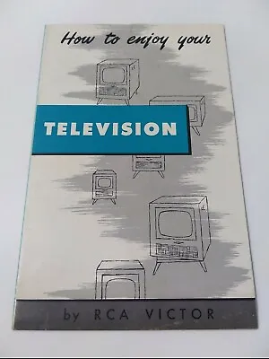 VTG How To Enjoy Your Portable Television By RCA Victor Paper Small Booklet • $8.99