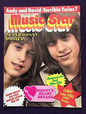 MUSIC STAR Magazine May 5th 1973 Pop Music DONNY OSMOND David Bowie GLITTER • £9.99