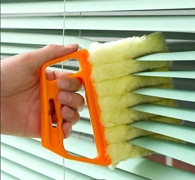 Venetian Blind Cleaner Duster Microfibre - 7 Brush Washable Easy Cleaning Tool • £3.55