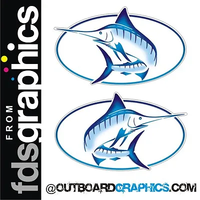 Pair Of Full Colour Bayliner Trophy Marlin Stickers/decals • $42.93