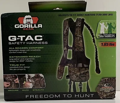 Gorilla Gear Safety Vest Mossy Oak Treestand Harness Adjustable 120-300Lbs G-TAC • $47.85