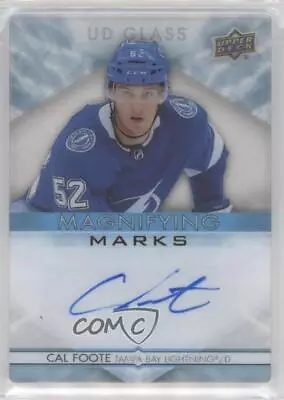 2021-22 Upper Deck Ovation UD Glass Magnifying Marks Cal Foote #MM-CF Auto • $4.28