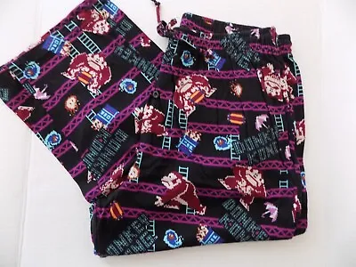 Super Mario Lounge Pants Medium 100% Cotton Donkey Kong HTF • $8