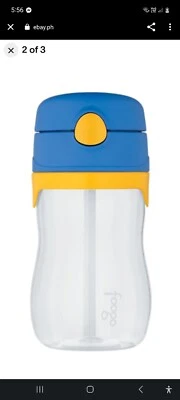 $12 • Buy Genuine With Tags THERMOS Foogo Tritan Plastic Drink Bottle With Straw320ml Blue