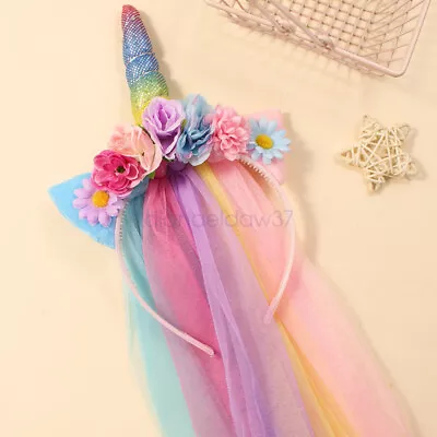 Unicorn Headband For Girls Unicorn Costume Birthday Halloween Party Gifts HOT AU • $17.88