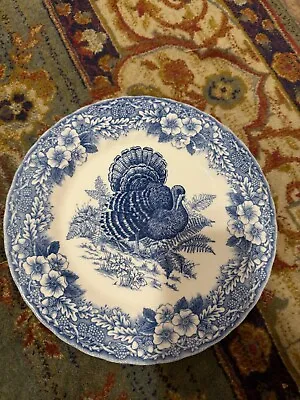Thanksgiving Blue 10 Inch Dinner Plate Myott Factory Archive  • $45