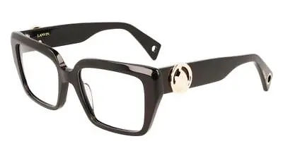 NEW Lanvin LNV 2618 001 Black Eyeglasses 53/17/140 With Lanvin Case • $99.95