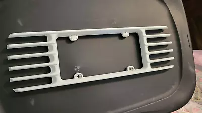 Corvette License Plate Frame Altec Louvered White 1997-2004 C5 & Z06 • $65