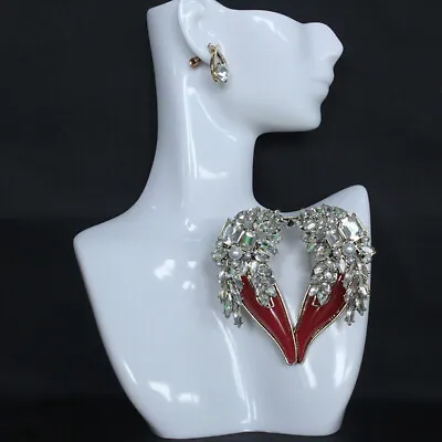 Medieval Vintage Jelly Glazed Angel's Wings Vintage Fashion Brooch Pin • $4.19