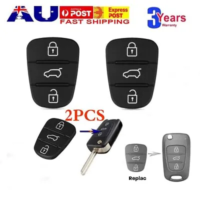 $4.89 • Buy 2 PCS For Hyundai I30 I20 Elantra 3 Button Flip Key Pad Remote Case Fob Shell