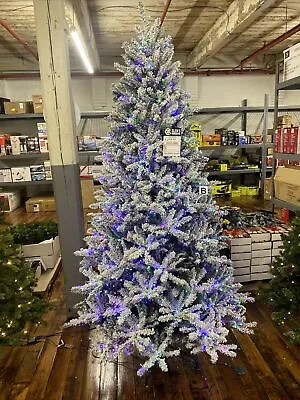 7.5 Ft. Starry Light Fraser Fir Flocked LED Pre Lit Artificial Christmas Tree • $149.99