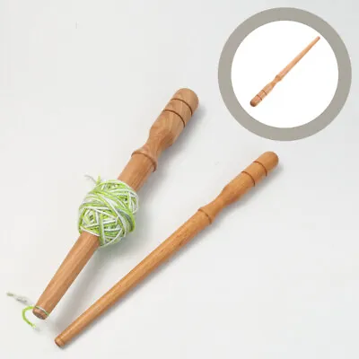  Wood Thread Dispenser Yarn Winder For Crocheting Wound Wooden Stick Winding • £13.65