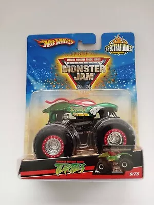 Hot Wheels Monster Jam Teenage Mutant Ninja Turtles RAPHAEL Spectraflames Truck • $59.99
