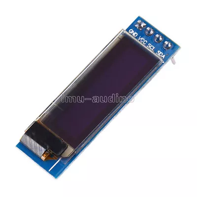 0.91'' 128x32 IIC I2C White OLED LCD Display DIY Module 3.3V 5V For PIC Arduino • $1.82