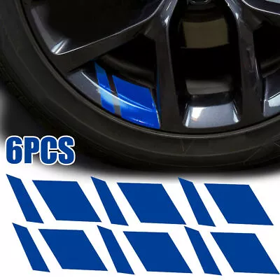 Reflective Blue Sticker Car Wheel Rim Vinyl Decal Sticker Accessory For 16 -21  • $4.27