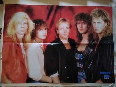 Def Leppard Steve Clarke Joe Elliott Aha Morten Harket Poster Sweden • $39.99