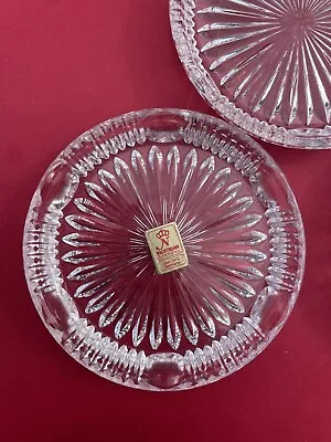 Set Of 4 - Vintage Nachtmann Bleikristall Germany Lead Crystal Coaster EUC • $6.99