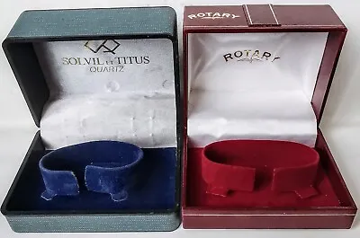 £20 • Buy Vintage Solvil Et Titus & Rotary Watch Boxes, Both In Used, But Very Good & Clea
