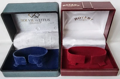 £20 • Buy Vintage Solvil Et Titus & Rotary Watch Boxes, Both In Used, But Very Good & Clea