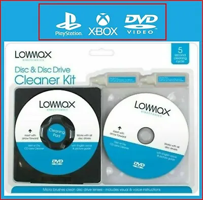 £4.19 • Buy Laser Lens Cleaner Cleaning Kits  PS3 XBOX One/360 BLU RAY DVD PLAYER CD DISC. N
