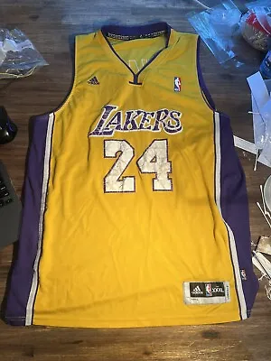 Kobe Bryant #24 Los Angeles Lakers Adidas Jersey NBA Gold Mens 3XL • $49