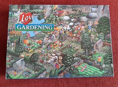 Mike Jupp I Love Gardening By Gibsons  1000 Piece Jigsaw Puzzle COMPLETE • £1