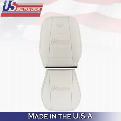 1999-2004 Fits Ford Mustang V6 Driver Bottom &Top Leather Seat Cover White • $274.54