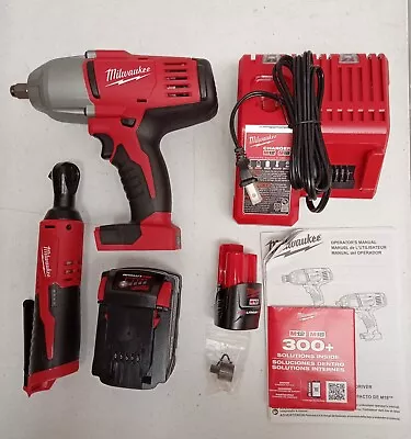 Milwaukee 2663-22 Cordless Impact Wrench Combo Kit - Red (2663-22) • $253.27