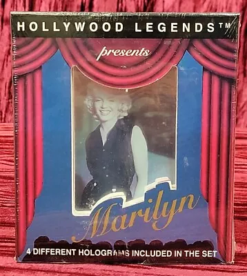 Marilyn Monroe 4 Hologram Trading Cards Sealed Factory Set Hollywood Legends NEW • $14.99