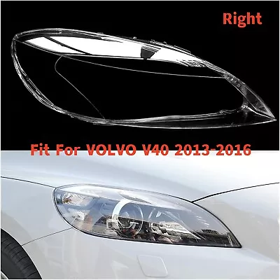 For Volvo V40 2013-16 Headlight Shell Lampshade Transparent Headlamp Cover Right • $79.99