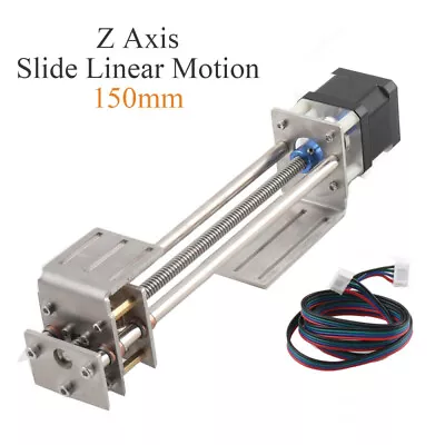 Z Axis Mini Slide Linear Motion Travel CNC Sliding Table 150mm Stepper Motor • $51.02