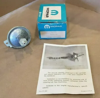 NOS 2875108 Mopar Small Block Single Point Distributor Vacuum Advance Unit 1960s • $60